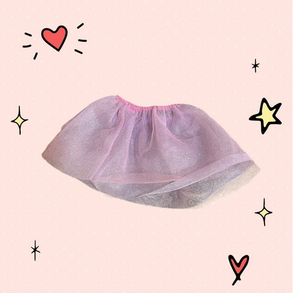 Lol Surprise doll OMG Bartz Fairytopia Doll Cloth-Magic of Rainbow Fairy PURPLE Glitter SKIRT TUTU