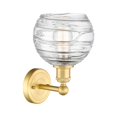 thumbnail image 3 of Innovations Lighting  Athens Deco Swirl - 1 Light 8" Sconce Satin Gold/Clear Deco Swirl, 3 of 5