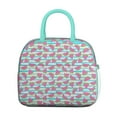 thumbnail image 2 of Lunch Bag Lunch Box for Women Reusable Insulated Lunch Bags,Water-Resistant Tropical Watermelon Fruit Black Cooler Lunch Tote Bag, Large Capacity for Work Travel Picnic, 2 of 6
