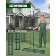 thumbnail image 5 of Lawn Leveling Rake,Stainless Steel Lawn Leveler with 45”x10” Ground Plate, 78” Adjustable Long Handle, Heavy Duty Large Level Yard Tool for Grass, Golf Field, Level Soil or Dirt Ground Surfaces-Green, 5 of 6