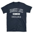 thumbnail image 1 of Shamrock Lakes Indiana Classic Established Men's Cotton T-Shirt, 1 of 1