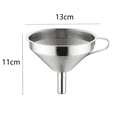 thumbnail image 2 of Embudo de acero inoxidable 304, embudo de vino, cocina, filtro doméstico, residuos, 2 of 5