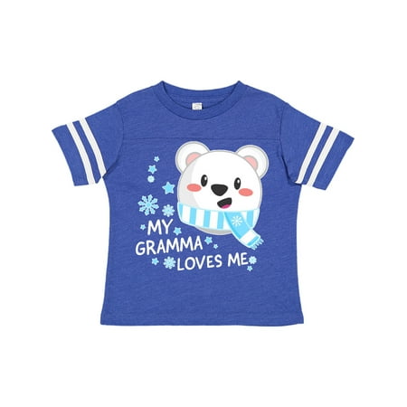 

Inktastic My Gramma Loves me- polar bear Gift Toddler Boy or Toddler Girl T-Shirt