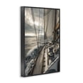 thumbnail image 3 of Stupell Industries Coastal Sailing Boat Wake Waves Black Framed Giclee Art, 12 x 18, by LSR Design Studio, 3 of 8