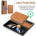 thumbnail image 2 of for Samsung Galaxy Z Fold 3 Case with Folio Card Holder Wallet, Strong Magnetic Case Compatible Mag-Safe Detachable PU Leather Phone Cover Women Men for Samsung Galaxy Z Fold 3 Protective Case, Blue, 2 of 7