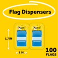 thumbnail image 3 of Post-it Flags, Blue, 1 in. Wide, 50/Dispenser, 2 Dispensers/Pack, 3 of 11