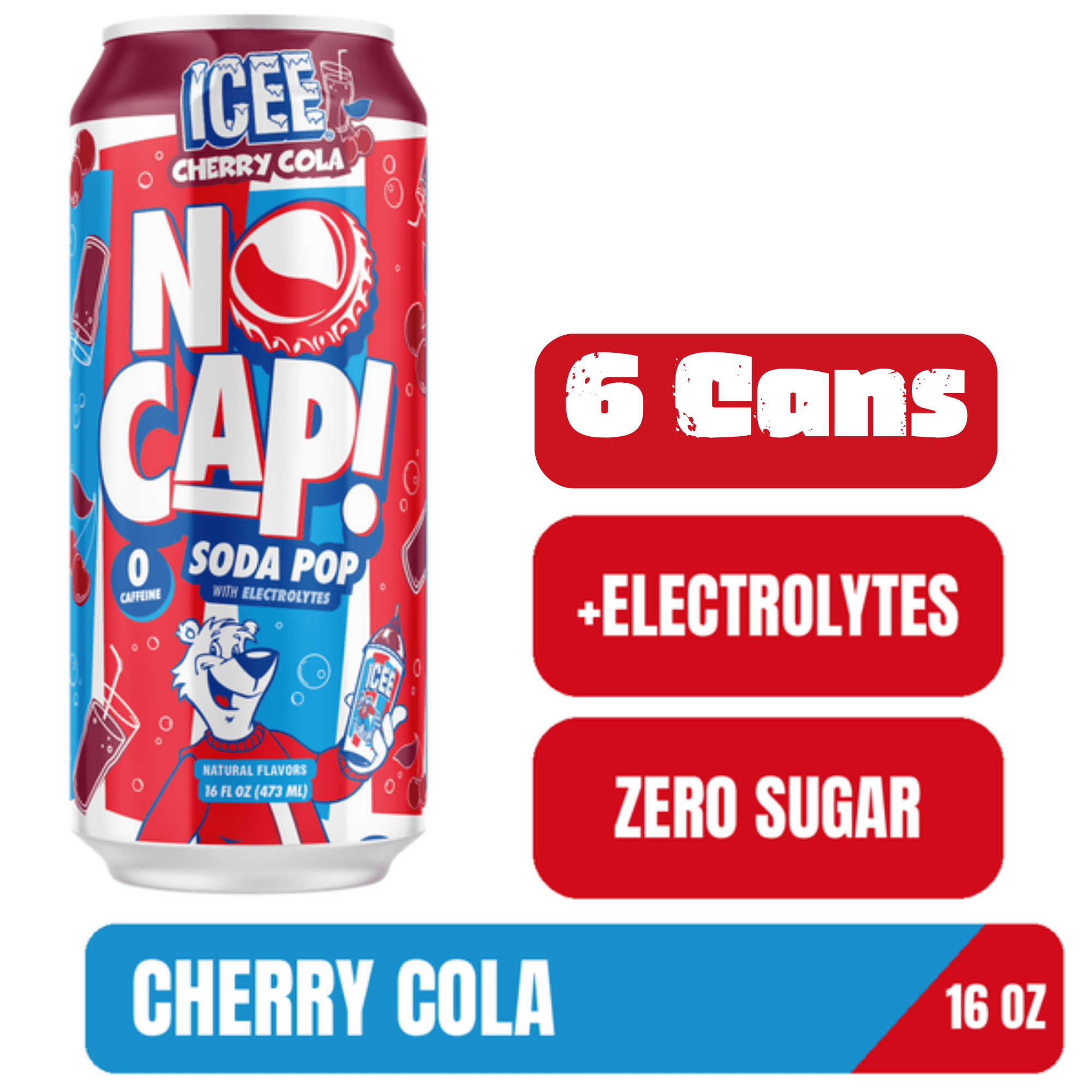 7UP Cherry Caffeine-Free Soda, 12 Fl Oz, Natural Family Pack