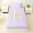 thumbnail image 3 of Erosebridal Initial B Twin Sheet Sets for Kid, Fashion Abstract Line Bedding, 3 Pieces, 3 of 5