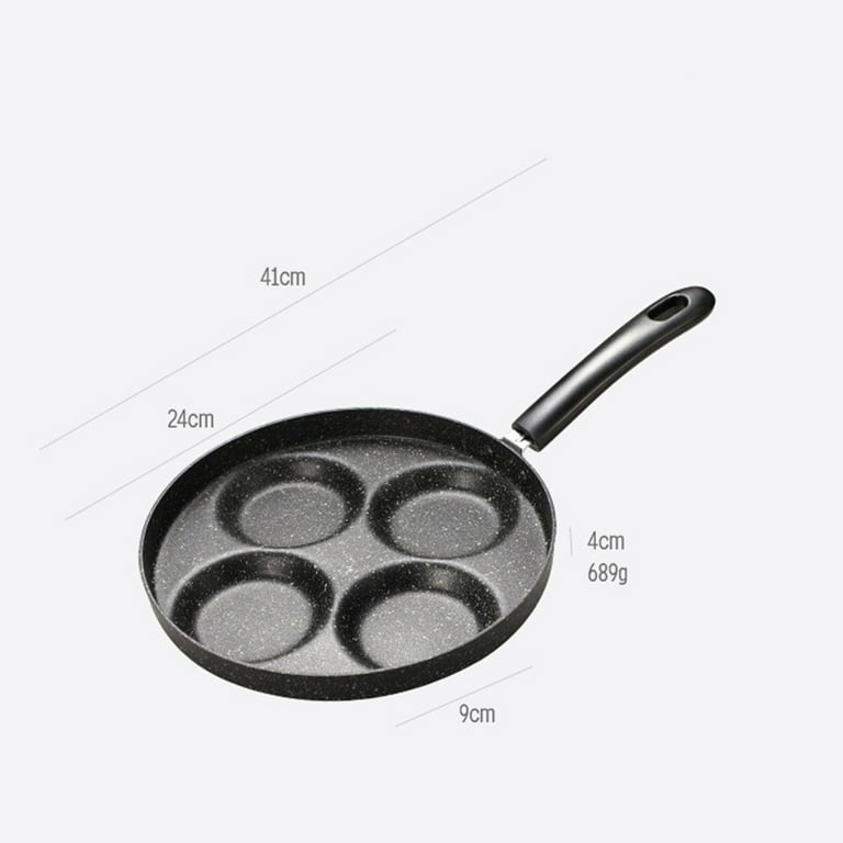 Egg Pan Frying 4 Maker Mini Pancakeburger Fried Ceramic Cooker Small  Divided Pans Stick Non Cup Nonstick 