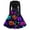 40# Multicolor, variant on Halloween Dresses for Women Adult Square Neck Long Sleeve Renaissance Gothic Style Dress For Themed Party Evening Occasions