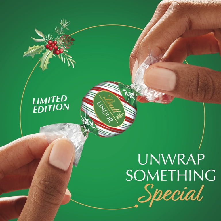 2 pack) Lindt LINDOR Milk Chocolate Peppermint Cookie Christmas