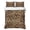 Dark Yellow Dark Brown, variant on King Quilt Set 96''x106'', Leopard Printed Lightweight Summer Bedspread Coverlet Set with 2 Pillow Shams, Modern Animals Textured Brown Breathable All Season Quilt Bedding for Bedroom/Guest Room