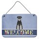 thumbnail image 1 of "Treasures Welcome Standard Schnauzer Black Grey Metal Print, 8 x 12" Caroline's Treasures BB5615DS812, 1 of 1