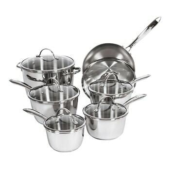 Lagostina 18/10 stainless steel Cookware Set, 12-piece
