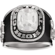 Keepsake Personalized Men's Square Class Ring for High School and College
