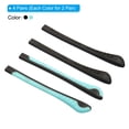 thumbnail image 3 of Uxcell Glasses End Tips Eyeglass Anti Slip Ear Sock Pieces Tube Sleeve Silicone Style 4, Black Blue 4 Pairs, 3 of 5
