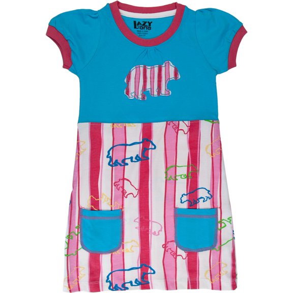 Bear Stripes Toddler Dress
