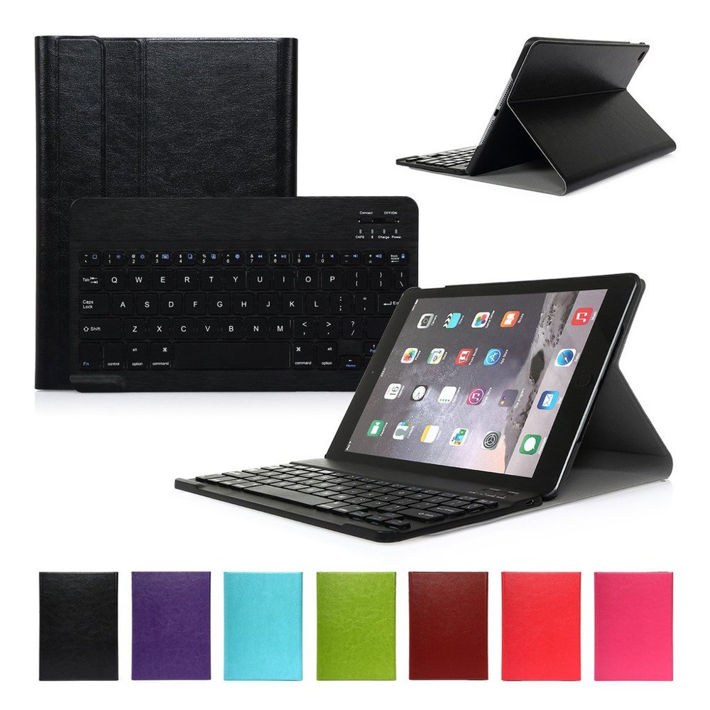 CoastaCloud iPad Air 2 Rechargable Wireless Bluetooth Black Keyboard