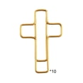 thumbnail image 3 of Easter Cross Shaped Paper Clips, Creative Cartoon Decorative Clips, Easter Decor, Cute Bookmark Clips for Office Supplies, Easter Theme Stationery for Document Binding, 0.9*1.4in, Gold, 3 of 6