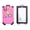 A002- Pink, variant on Travel Tags for Luggage, Silicone Luggage Tags, Luggage Tags for Suitcases, Suitcase Identifier, Cyan Soft Rubber 4.5X2.5 in Travel Symbol Tags with Hot Air Balloon Icon, Train