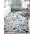 thumbnail image 1 of Unique Loom 3142228 4 x 6 ft. Champagne Chromatic Rectangular Rug, Light Blue, 1 of 2