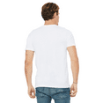 thumbnail image 4 of BELLA + CANVAS Jersey V-Neck T-Shirt for Men, Short Sleeve Cotton Tee, White, Size-S, 4 of 4