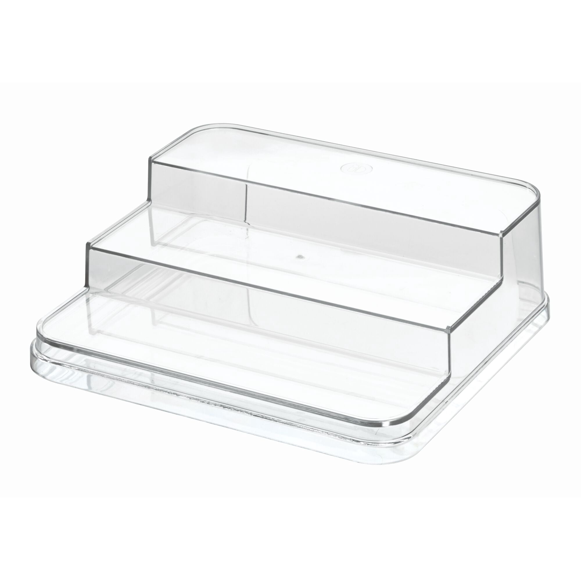 iDesign Plastic Crisp 3-Tiered Cabinet Organizer, Clear, 6.25 in x 1.25 in x 4 in