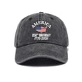 thumbnail image 3 of USA 250th Anniversary Hat 1776–2026 – Patriotic American Baseball Cap Adjustable Retro Embroidered Independence Day Cap for July 4th Festival Collectible Gift, 3 of 5