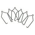 thumbnail image 3 of Black Metal Lamp Hanger Clips for Reptiles with Durable Quality 6 Pieces, 3 of 8