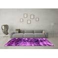 thumbnail image 3 of Ahgly Company Indoor Round Abstract Pink Modern Area Rugs, 6' Round, 3 of 4