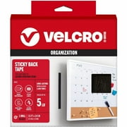VELCRO Brand Sticky Back Roll | Classroom and Office Organization | Black 15ft x 3/4in Roll of Tape