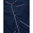 thumbnail image 2 of Ten West Apparel Men’s Pajamas Set - Long Sleeve Button Down Sleep Shirt and Pajama Bottoms Sleepwear Set, Size 2X-Large, Navy, 2 of 6