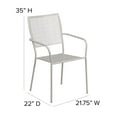 thumbnail image 2 of Gold Indoor-Outdoor Steel Patio Arm Chair with Square Back, 2 of 9