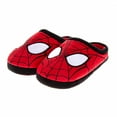 thumbnail image 2 of Spider-Man Face Cozy Plush Kid's Slippers-Size 13-1, 2 of 3