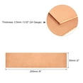 thumbnail image 2 of Pure Copper Sheet, 8" x 2" x 0.02" 24 Gauge T2 Copper Metal Plate for Crafts, Electrical Repairs, 2 of 5