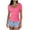 Pink, variant on Womens Summer Tops V Neck Summer Tops Women Tshirts Shirts for Women Double Lined Going Out Crop Tops 2025 Spring Summer Workout Y2K Clothes Beach Fashion