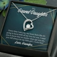 thumbnail image 3 of To My Granddaughter Every Time Grandpa Sees You Forever Necklace w Message Card, 3 of 8