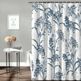 thumbnail image 2 of Vintage Floral Plant Shower Curtain, Blue Spring Summer Shower Curtain Set with Hooks, Spring Summer Waterproof Fabric Shower Curtains for Bathroom Decor, 36x72 Inch Bath Curtain, 2 of 6