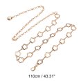 thumbnail image 3 of Unique Bargains 1 Pc Waist Chain Flower Design Adjustable Waist Cord for Women Gold Tone, 3 of 5