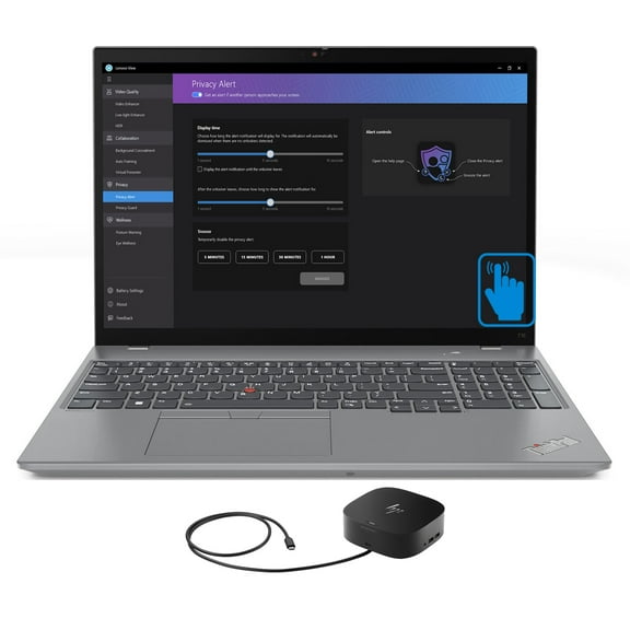 Lenovo T16 Gen 2 Home/Business Laptop (Intel i7-1355U 10-Core, 16.0in 60 Hz Touch Wide UXGA (1920x1200), Intel UHD, 16GB DDR5 5200MHz RAM, Win 11 Pro) with G2 Universal Dock