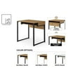 thumbnail image 6 of Taelynn Wooden Desk White/Black 31.5L x 23.6W x 30H Open Front Storage, 6 of 9