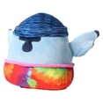 thumbnail image 3 of Squishmallows Official Kellytoys 6.5 Inch Stitch the Alien Hippie With Tye-Dye Shirt and Beanie Hat Ultimate Soft Plush Toy, 3 of 6