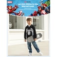 thumbnail image 2 of Sudadera con capucha Marvel Venom con cremallera para niños de 3 a 4 años, color negro, 2 of 6