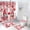E/E, variant on KCEHTA 4 Pcs Valentine's Day Shower Curtain Set with Non Slip Rugs Toilet Lid Cover U Shape Bath Mat Love Heart Shower Curtain Valentines Bathroom Decor