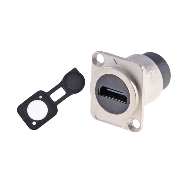 Módulo acoplador de pantalla HD, adaptador 4K, conector de paso estable hembra a hembra Plata