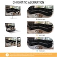thumbnail image 5 of LLappuil Sectional Sofa Couch, Oversized Chenille Sofa with Pull Out Sofa Bed for Living Room Black, 5 of 11