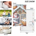 thumbnail image 7 of SKYSONIC Hand Towels Set - Christmas Santa Home Print for Bathroom Kitchen Travel 16×28 in/2 Pcs, Cotton Bath Towels Lightweight Quickdry for Bathroom Ktichen Travel SPA Gym, 7 of 7