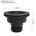 thumbnail image 6 of GZILA 3-1/2 Inch Kitchen Sink Basket Strainer and Stopper Drain Assembly Black, 6 of 6