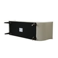 thumbnail image 3 of Alma Tufted Flare Arm Entryway Bench, Sky Neutral, 3 of 8