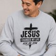 thumbnail image 3 of Jollimate Jesus Changed My Life Sweatshirt, Men's Jesus Crew, Religious Gift For Him, Faith Gift, 3 of 6